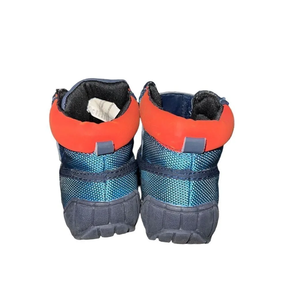 ‎Gymboree infant boots in blue and orange size 5